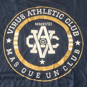 NWT Virus Intl Athletic Club navy blue logo tank top - XL weightlifting crossfit